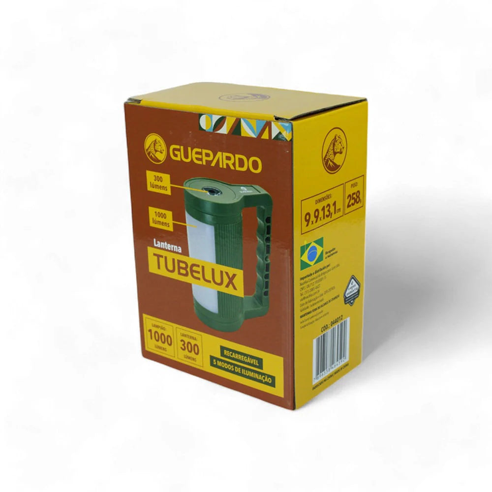 Lanterna / Lampião Tubelux com Power Bank 360° | Guepardo