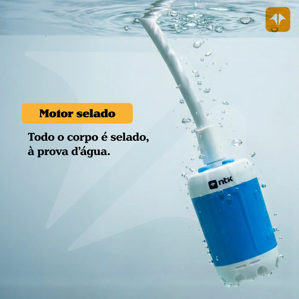 Ducha Recarregável Tucano NTK USB-C 2,2m | Portátil com Controle de Vazão