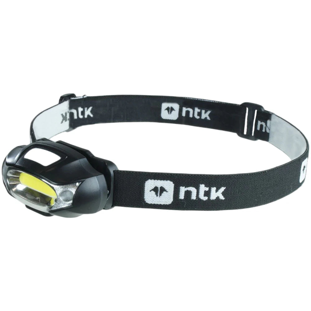 Lanterna de Cabeça Ravi 190 Lúmens NTK | Recarregável e Mãos Livres